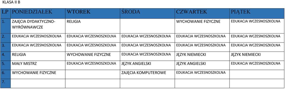 EDUKACJA WCZESNOSZKOLNA EDUKACJA WCZESNOSZKOLNA EDUKACJA WCZESNOSZKOLNA EDUKACJA WCZESNOSZKOLNA EDUKACJA WCZESNOSZKOLNA 4.