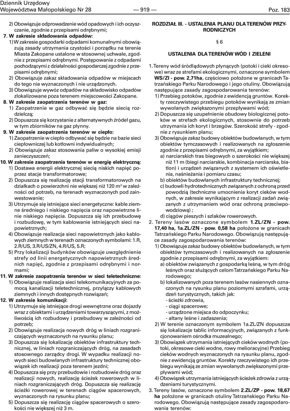 przepisami odrêbnymi.