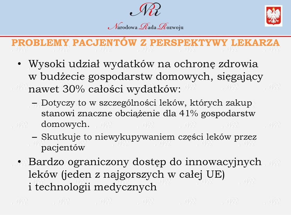 znaczne obciążenie dla 41% gospodarstw domowych.