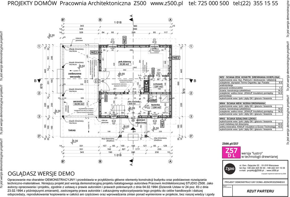 50 95 65 h=50 ' ' słup drewniany xcm o2 0 ds 4 07 65 00 00 2 65 29 92 82 5 77 5 25 8 7 4 90 0 20 5 08 ' 25 4 miecze pionowe miecze pionowe spadek % zadaszona weranda 5 28 TRS weranda,96 m2 spadek %
