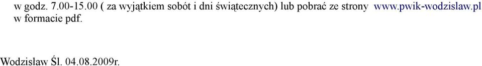 świątecznych) lub pobrać ze strony