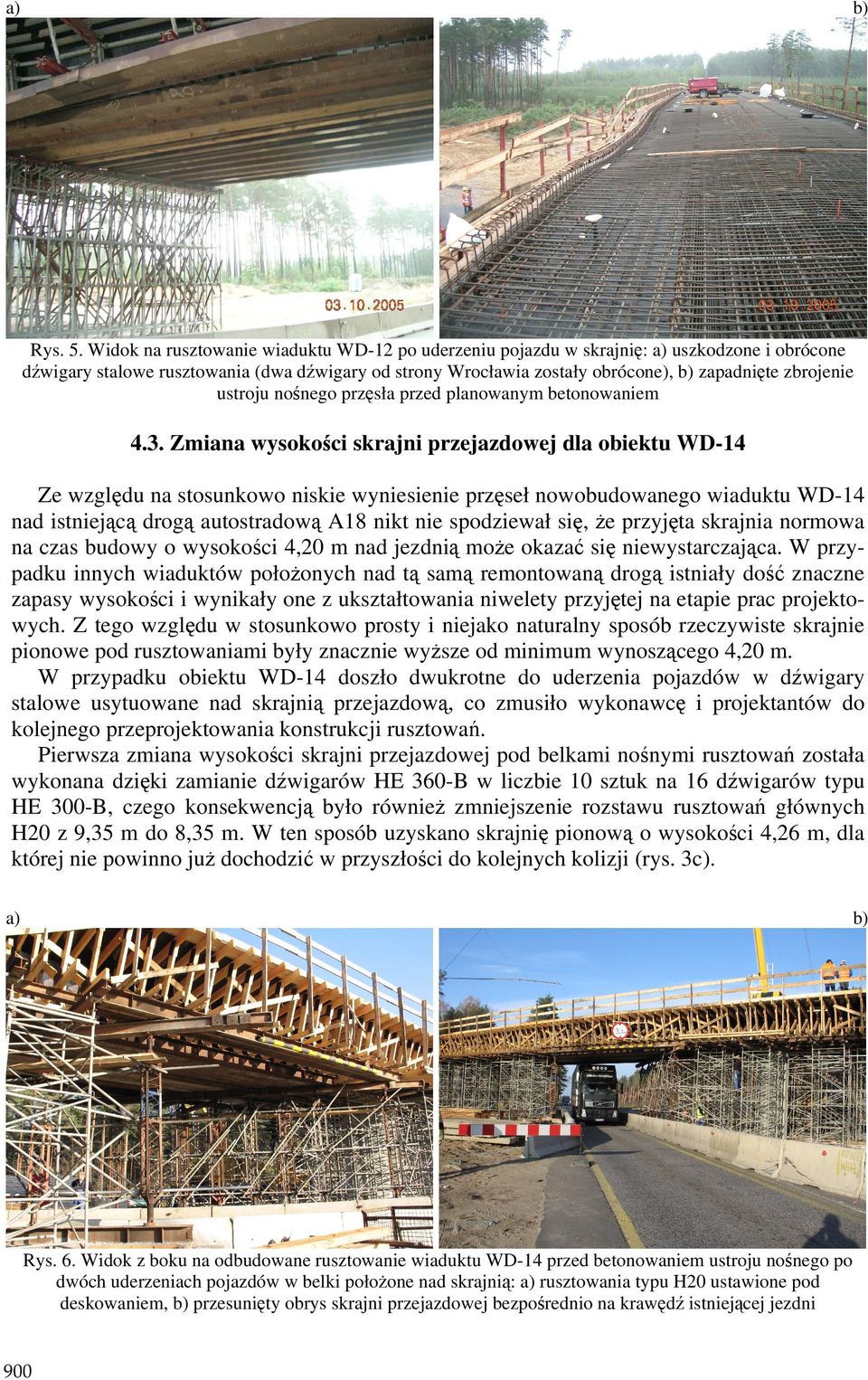 ustroju nośnego przęsła przed planowanym betonowaniem 4.3.