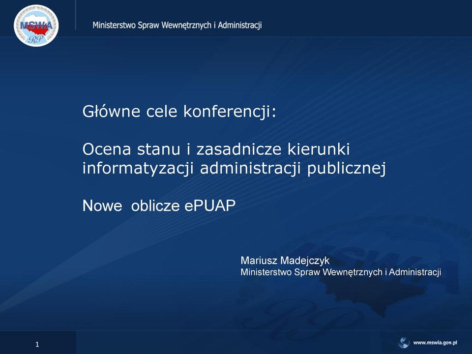 administracji publicznej Nowe oblicze epuap