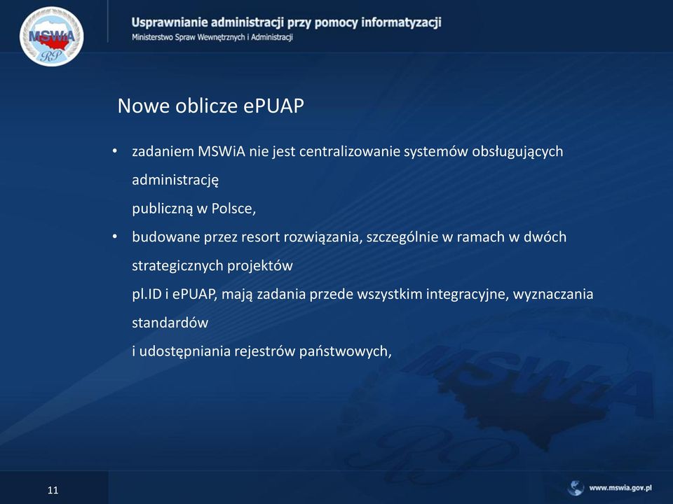 w ramach w dwóch strategicznych projektów pl.