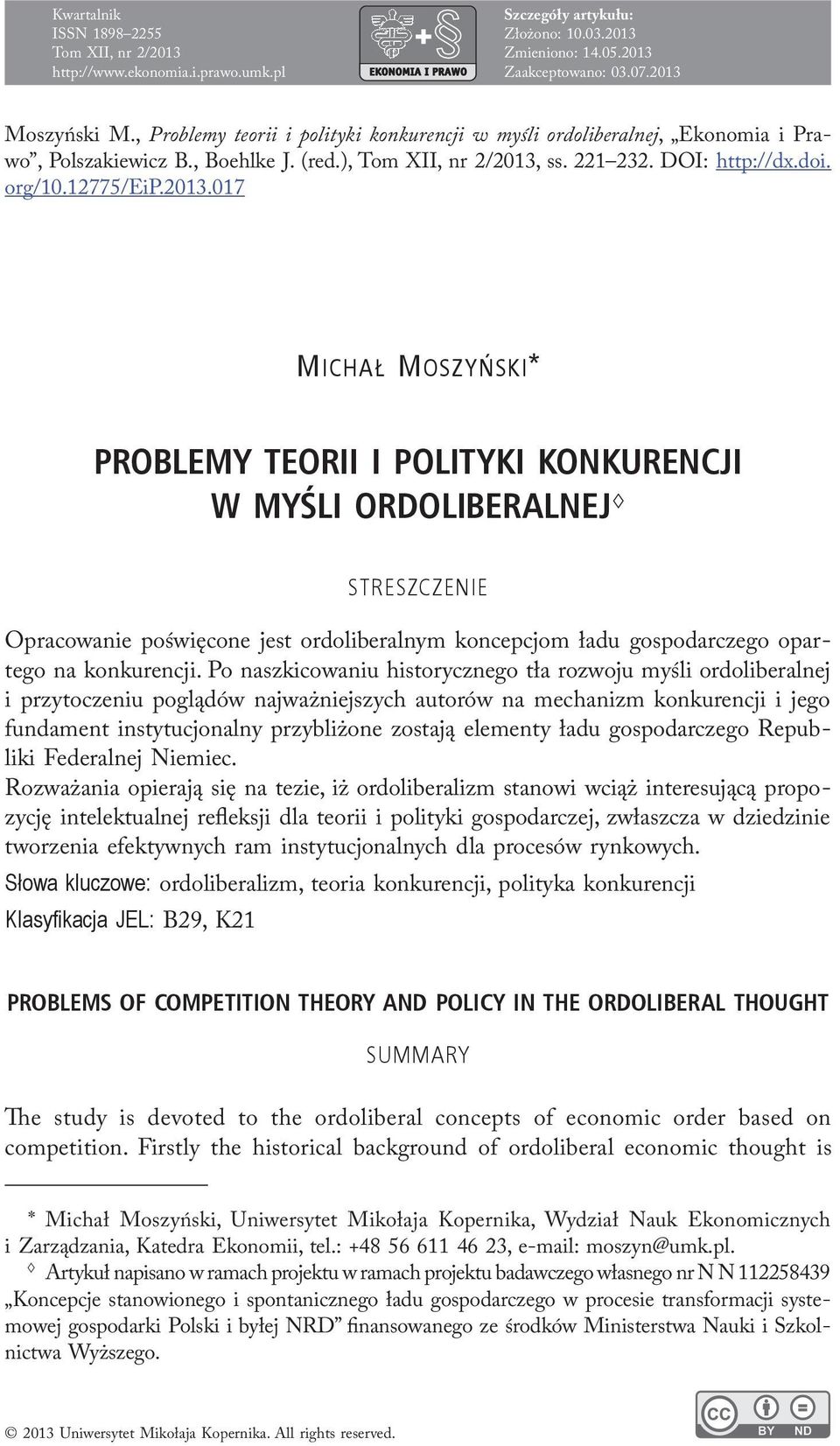 ss. 221 232. DOI: http://dx.doi. org/10.12775/eip.2013.