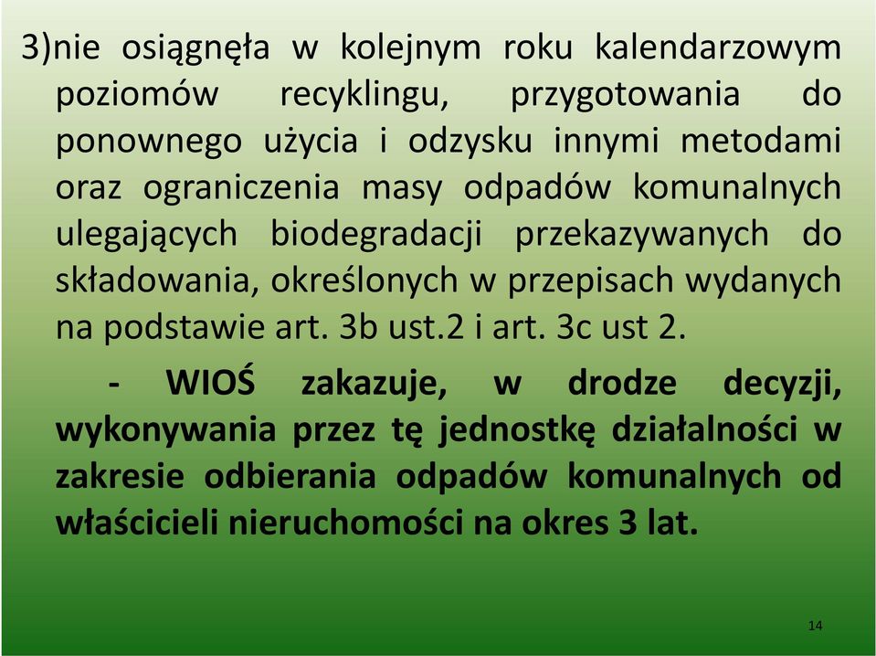 określonych w przepisach wydanych na podstawie art. 3b ust.2 i art. 3c ust 2.