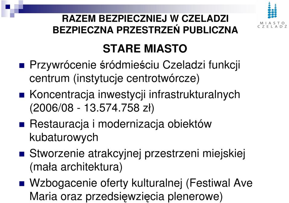 758 zł) Restauracja i modernizacja obiektów kubaturowych Stworzenie atrakcyjnej
