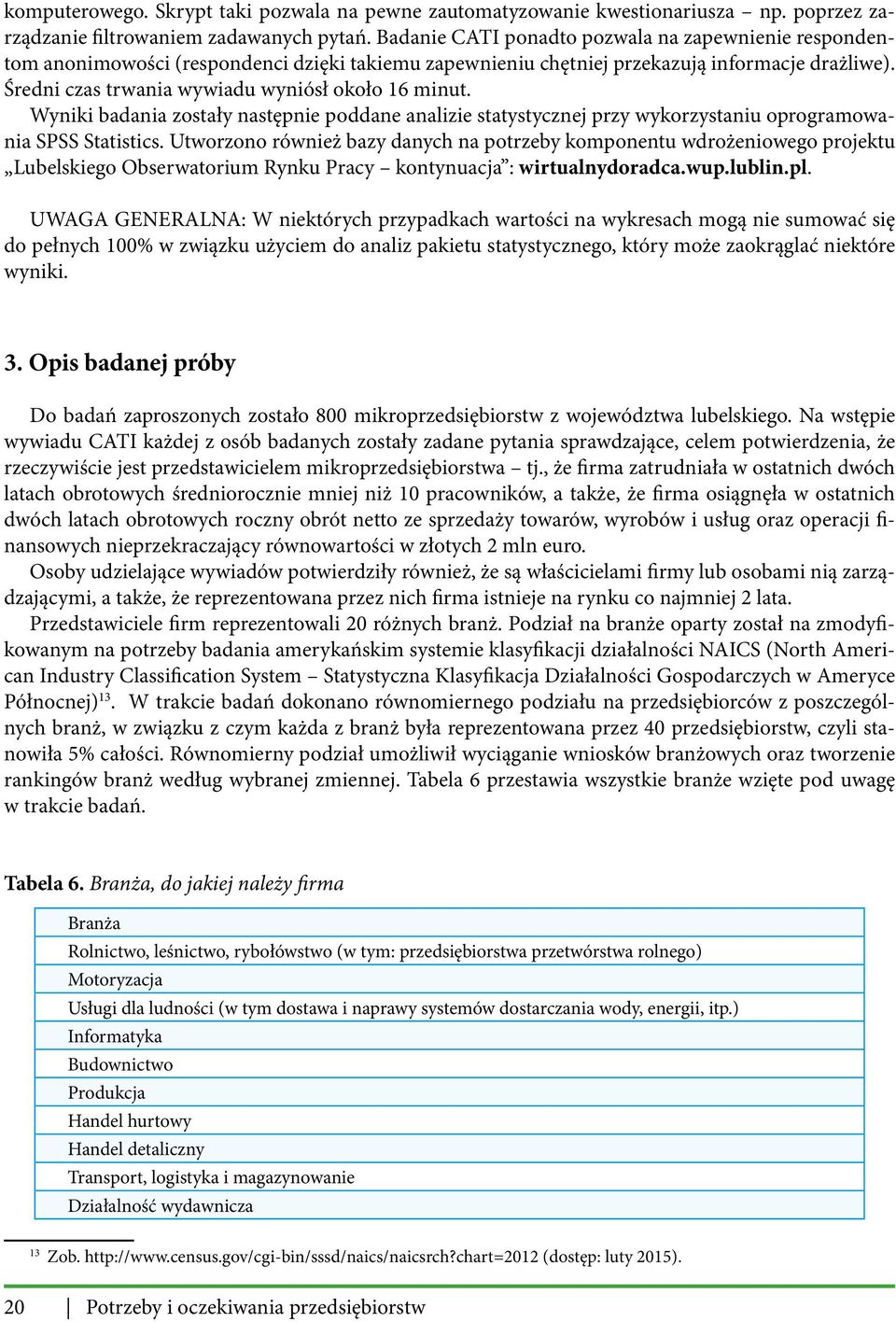 Średni czas trwania wywiadu wyniósł około 16 minut. Wyniki badania zostały następnie poddane analizie statystycznej przy wykorzystaniu oprogramowania SPSS Statistics.
