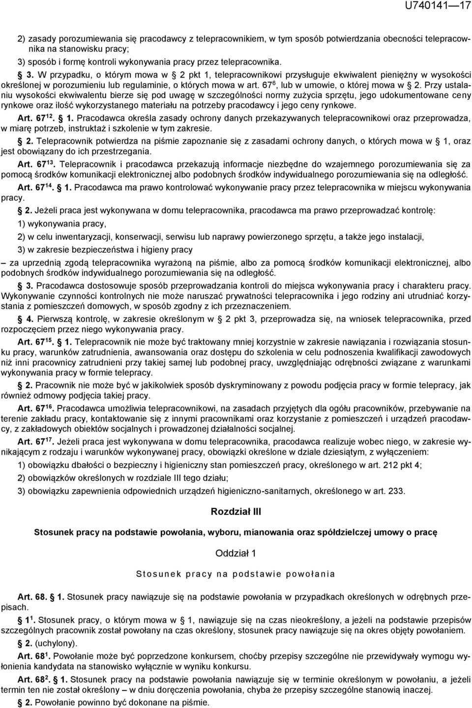 67 6, lub w umowie, o której mowa w 2.