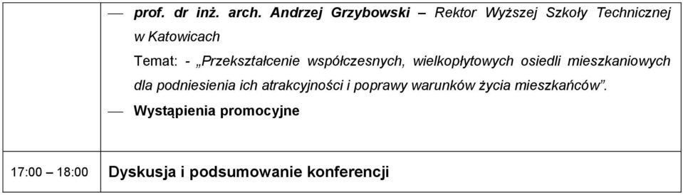Przekształcenie współczesnych, wielkopłytowych osiedli mieszkaniowych dla