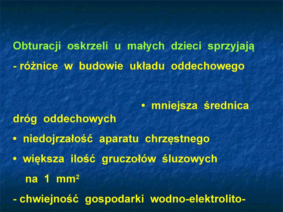 średnica niedojrzałość aparatu chrzęstnego większa ilość