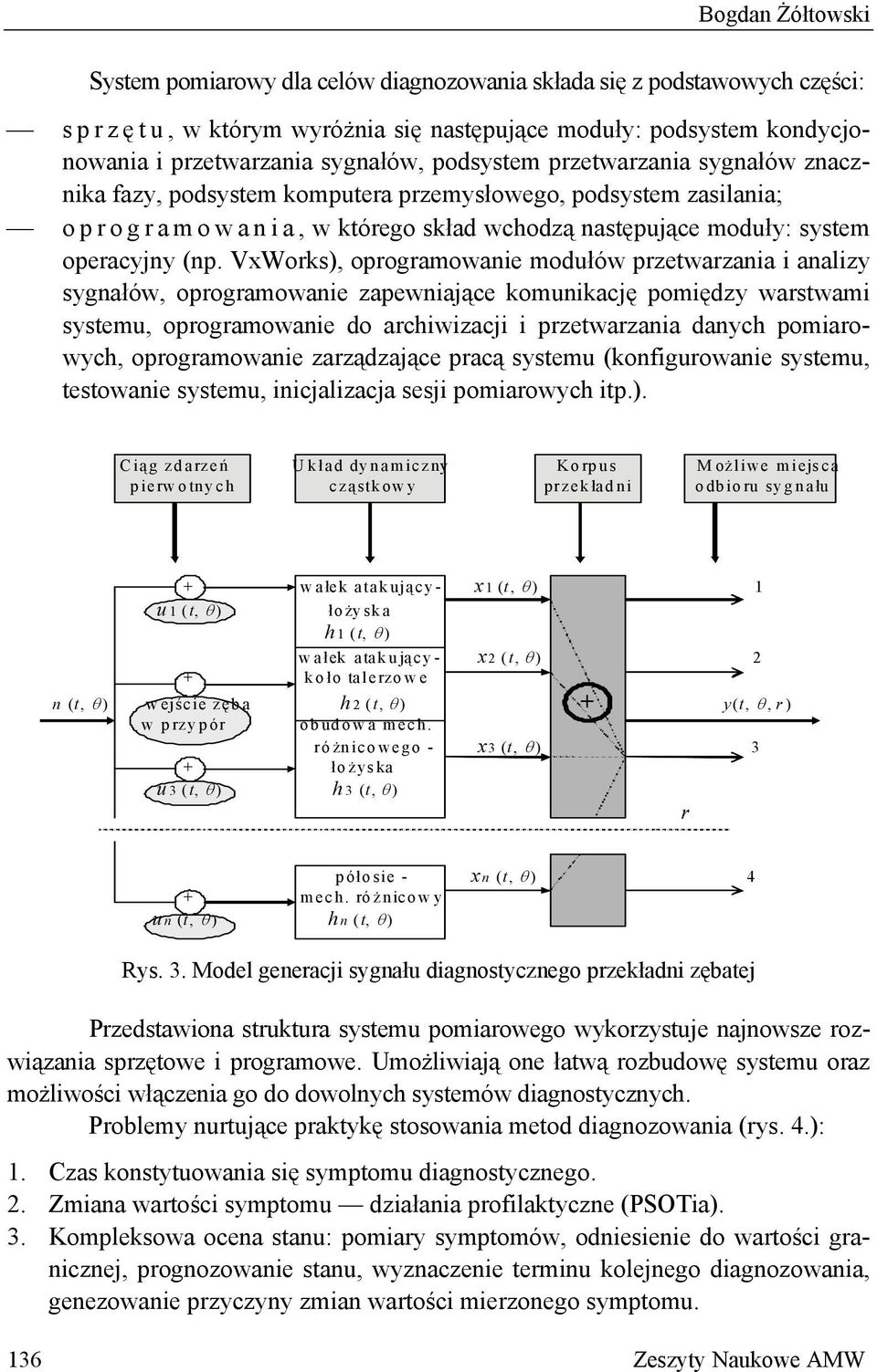 VxWorks), oprogramowanie modułów przetwarzania i analizy sygnałów, oprogramowanie zapewniające komunikację pomiędzy warstwami systemu, oprogramowanie do archiwizacji i przetwarzania danych