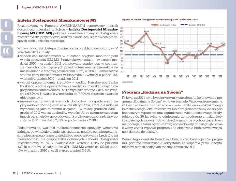 miały: spadek cen nieruchomości w miastach objętych monitoringiem w celu obliczenia IDM M3 (8 największych miast) w okresie grudzień grudzień odnotowano spadek cen w segmencie nieruchomości będących