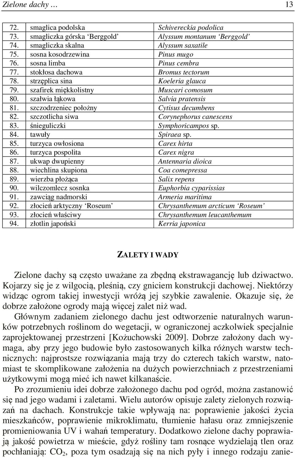 szczodrzeniec położny Cytisus decumbens 82. szczotlicha siwa Corynephorus canescens 83. śnieguliczki Symphoricampos sp. 84. tawuły Spiraea sp. 85. turzyca owłosiona Carex hirta 86.