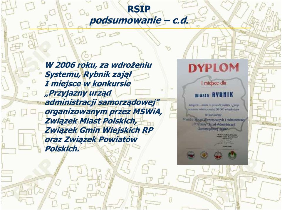 samorządowej organizowanym przez MSWiA, Związek Miast
