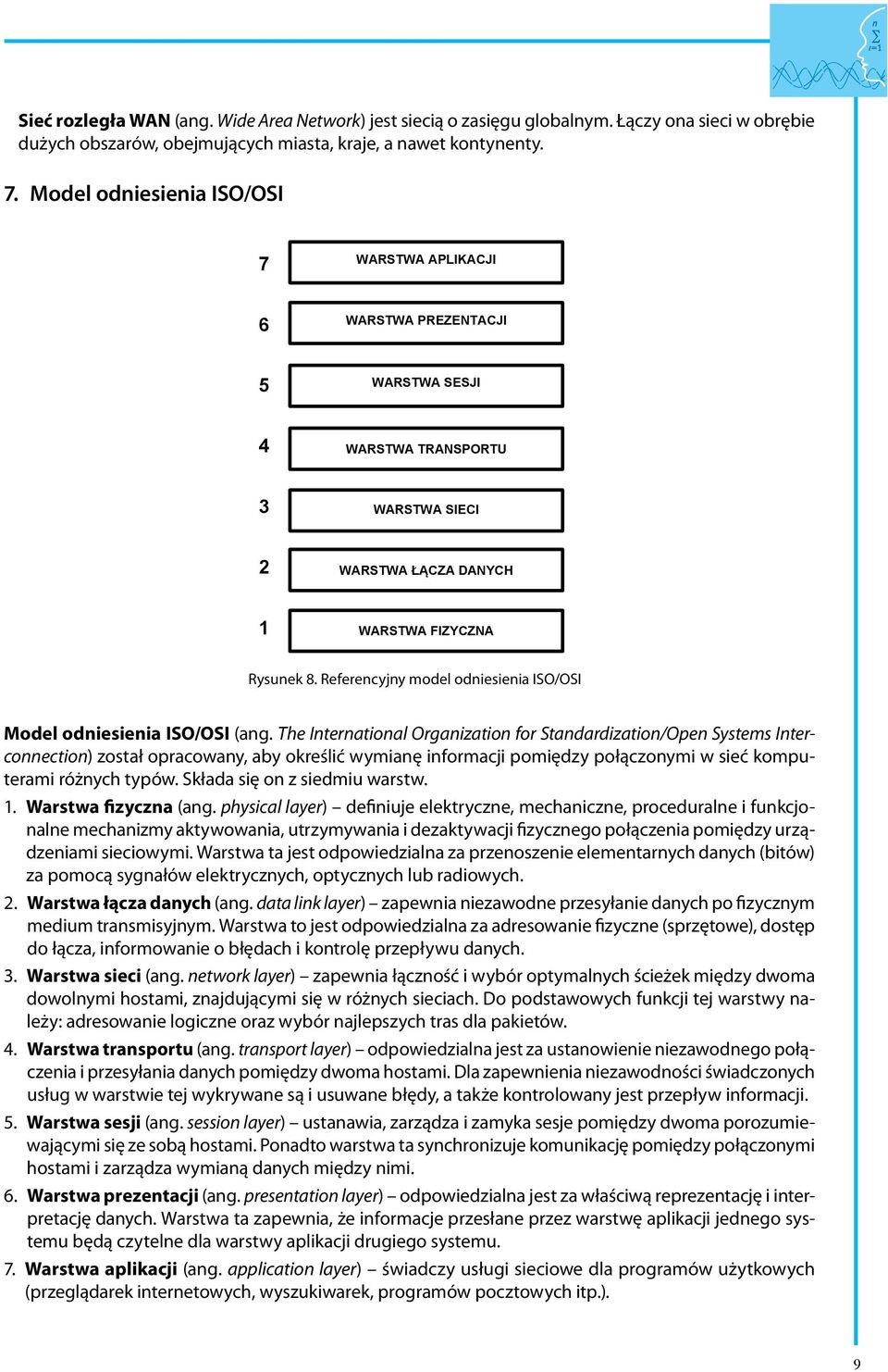 Referencyjny model odniesienia ISO/OSI Model odniesienia ISO/OSI (ang.