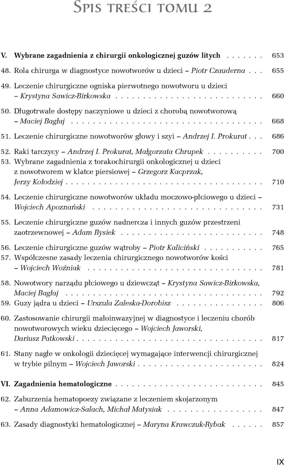 .................................. 668 51. Leczenie chirurgiczne nowotworów g³owy i szyi Andrzej I. Prokurat... 686 52. Raki tarczycy Andrzej I. Prokurat, Ma³gorzata Chrupek.......... 700 53.