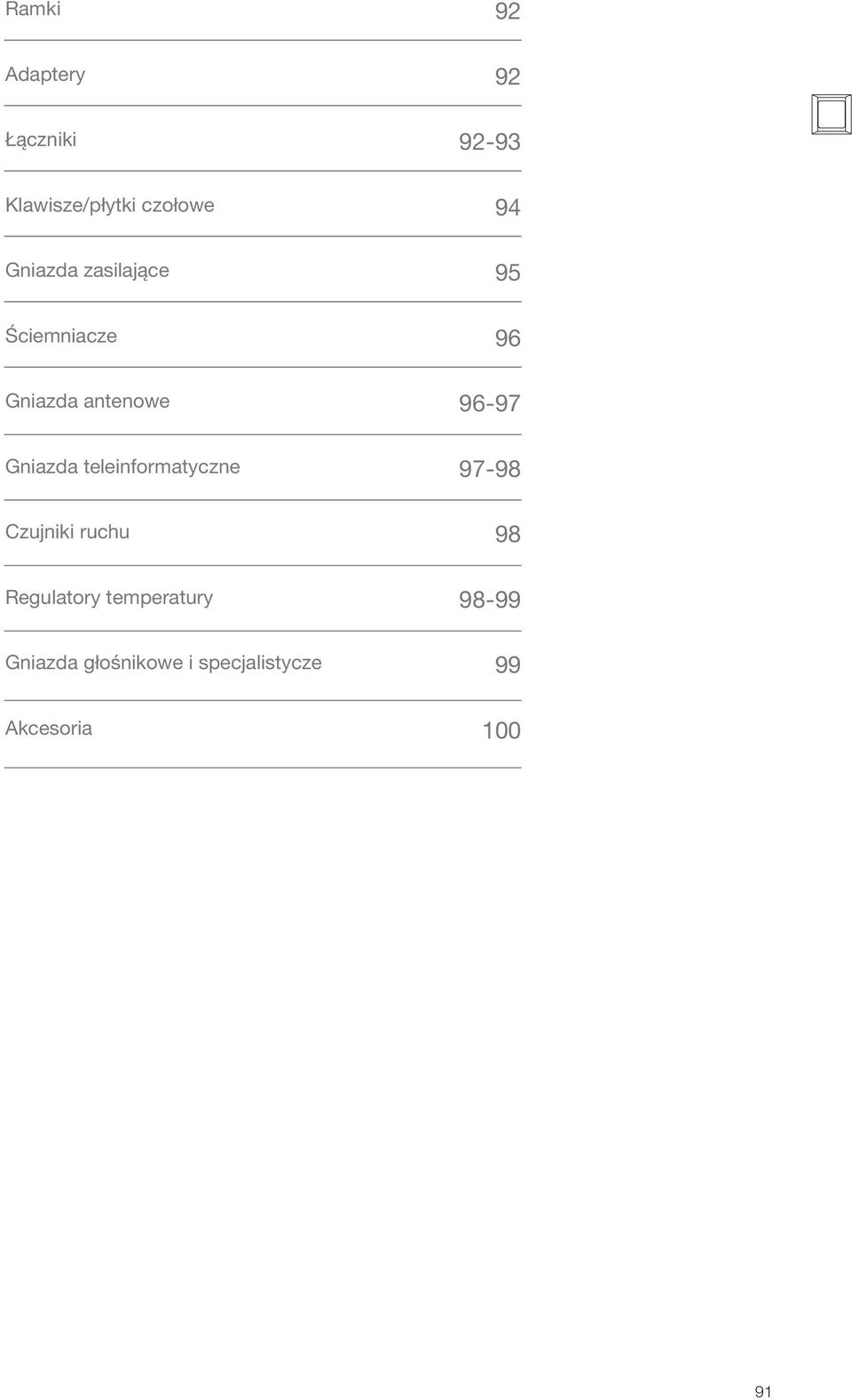 teleinformatyczne Czujniki ruchu Regulatory temperatury Gniazda