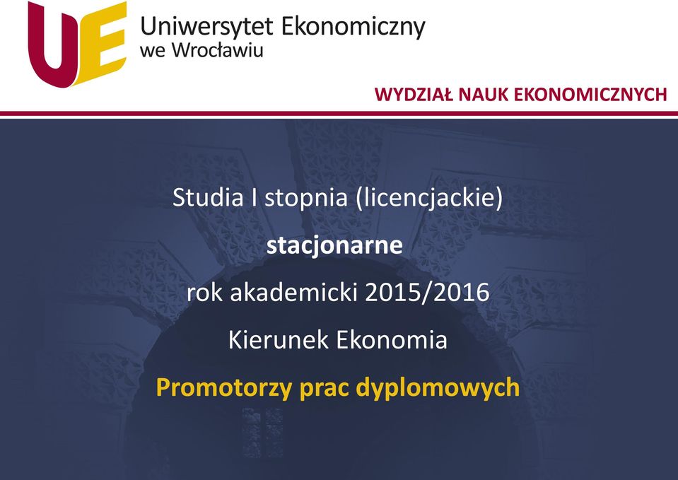 rok akademicki 2015/2016