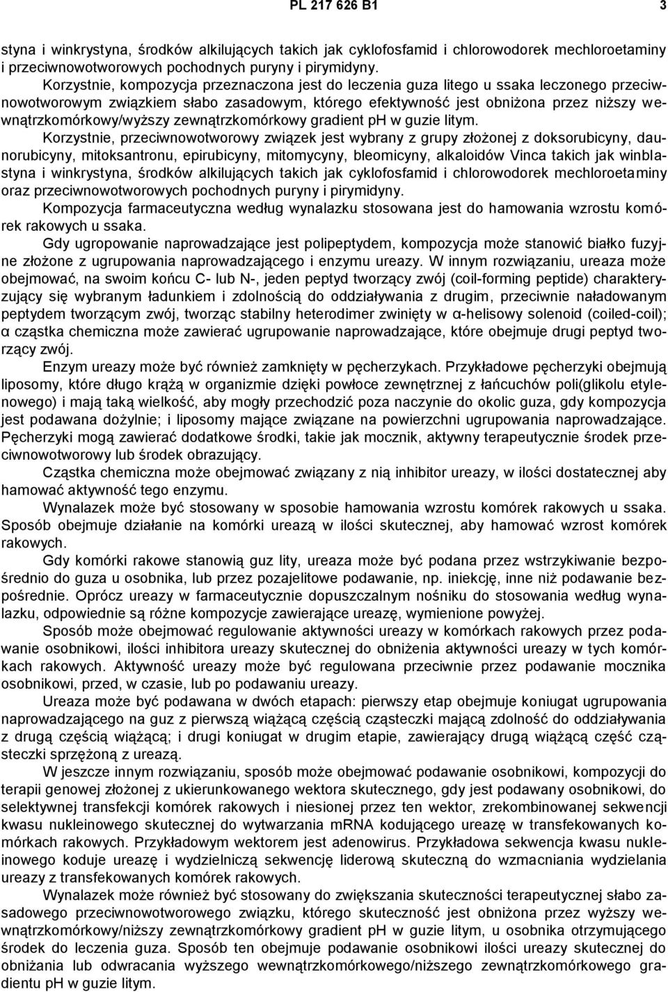 wewnątrzkomórkowy/wyższy zewnątrzkomórkowy gradient ph w guzie litym.