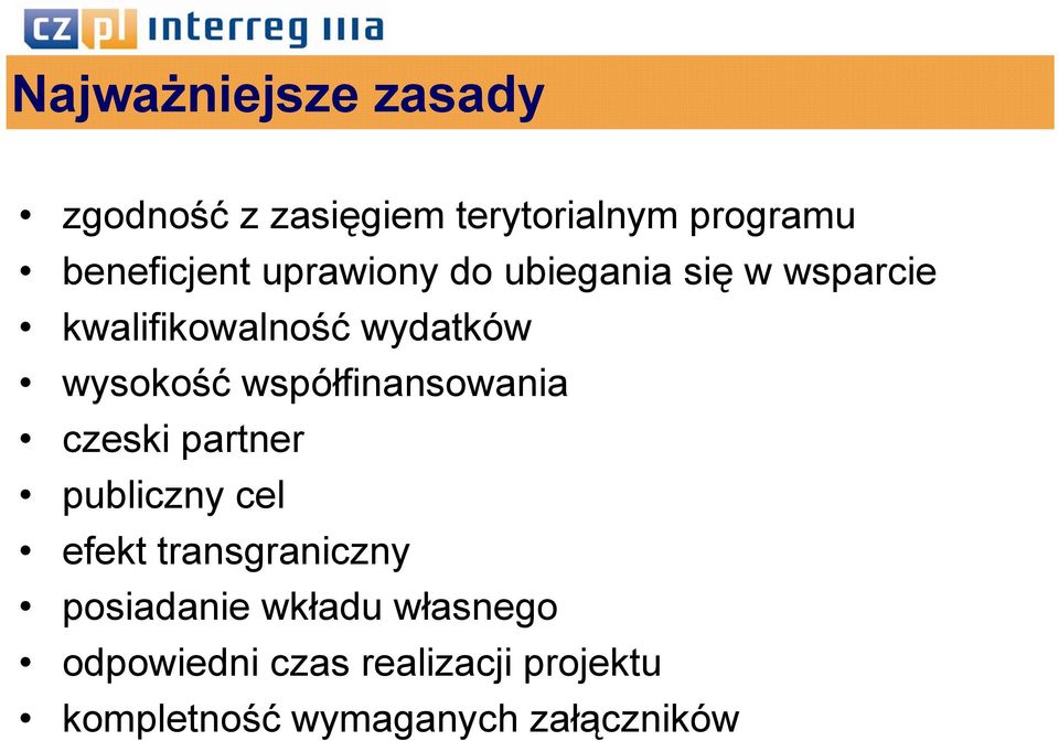 współfinansowania czeski partner publiczny cel efekt transgraniczny posiadanie