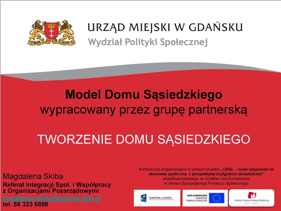 Integracji Społ. i Współpracy z Organizacjami Pozarządowymi magdalena.