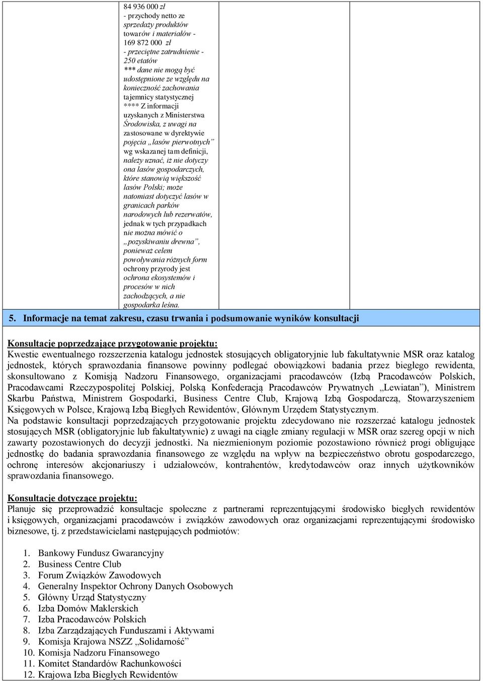 nie dotyczy ona lasów gospodarczych, które stanowią większość lasów Polski; może natomiast dotyczyć lasów w granicach parków narodowych lub rezerwatów, jednak w tych przypadkach nie można mówić o