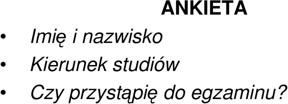 studiów Czy