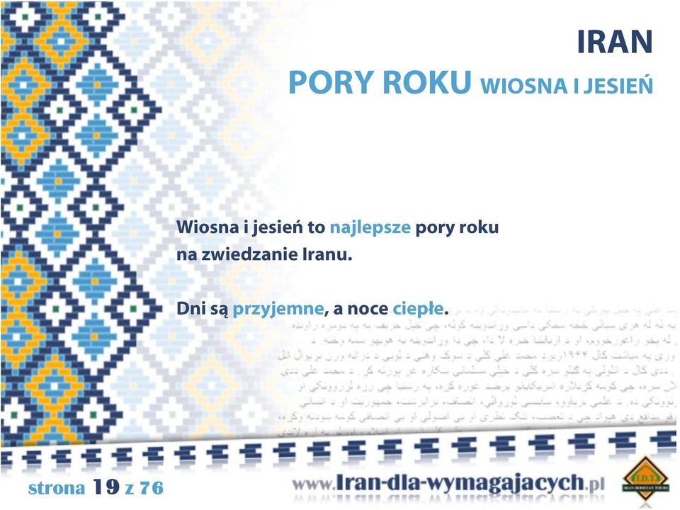 roku na zwiedzanie Iranu.