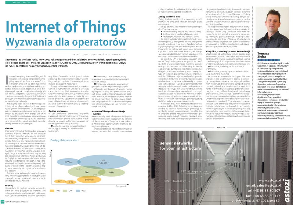 Internet of Things - IoT) wydaje się technologią, którą niedawno mogliśmy oglądać w filmach science-fiction. Jednak ten świat jest już obok nas.