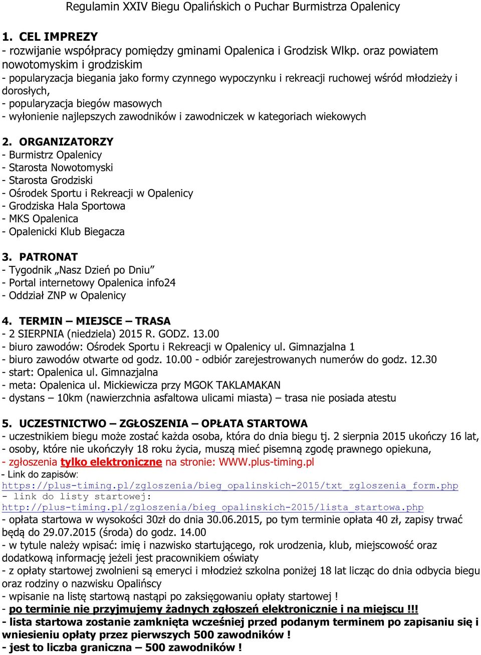 najlepszych zawodników i zawodniczek w kategoriach wiekowych 2.