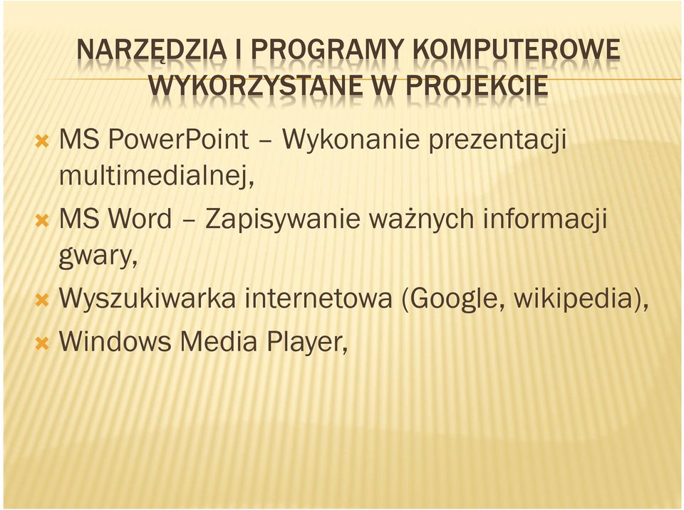 multimedialnej, MS Word Zapisywanie ważnych informacji