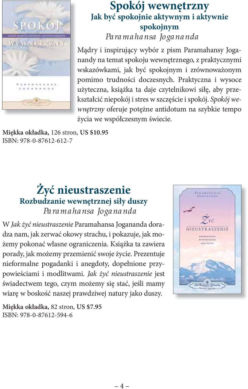 wskazówkami, jak być spokojnym i zrównoważonym pomimo trudności doczesnych. Praktyczna i wysoce użyteczna, książka ta daje czytelnikowi siłę, aby przekształcić niepokój i stres w szczęście i spokój.