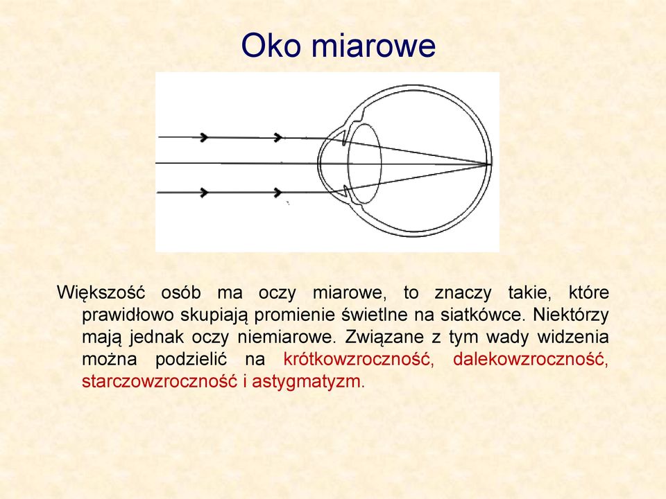 Niektórzy mają jednak oczy niemiarowe.