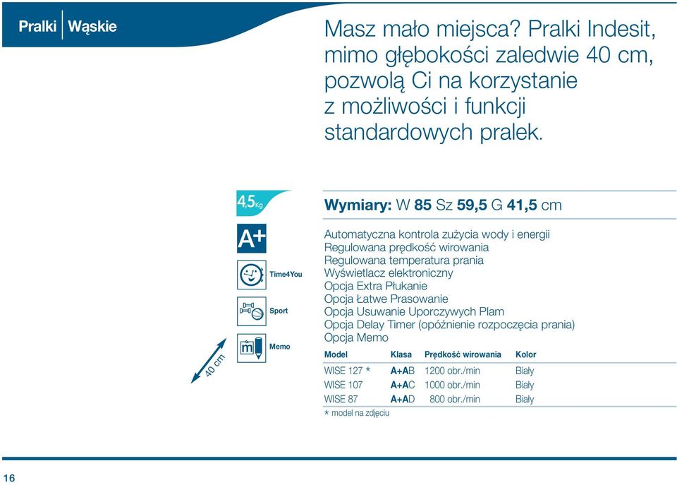 prania Wyœwietlacz elektroniczny Opcja Extra P ukanie Opcja atwe Prasowanie Opcja Usuwanie Uporczywych Plam Opcja Delay Timer (opóπnienie rozpoczêcia