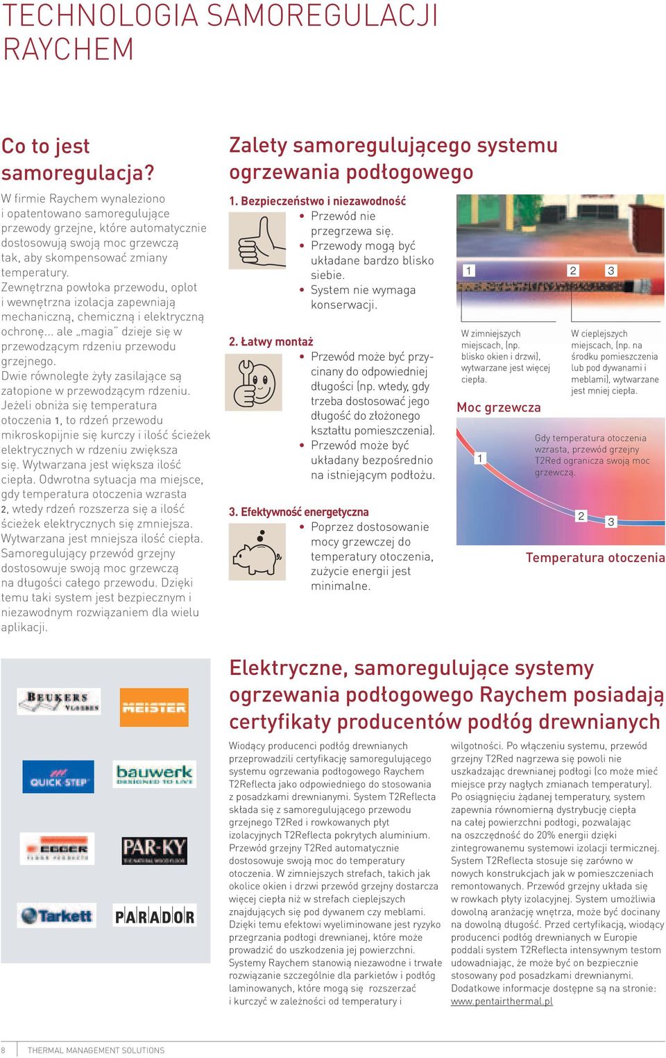 Zewnętrzna powłoka przewodu, oplot i wewnętrzna izolacja zapewniają mechaniczną, chemiczną i elektryczną ochronę... ale magia dzieje się w przewodzącym rdzeniu przewodu grzejnego.