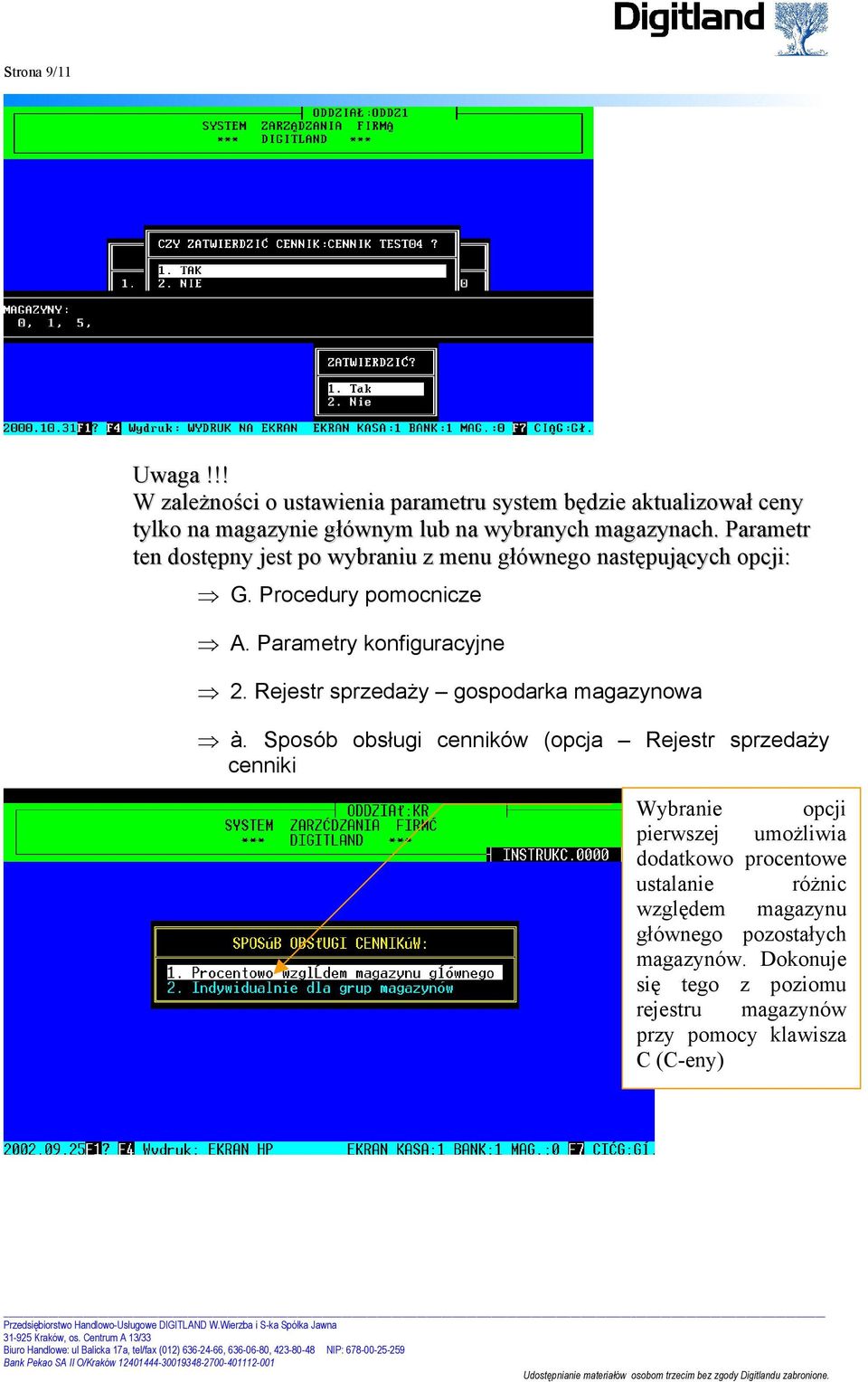 Rejestr sprzedaży gospodarka magazynowa à.