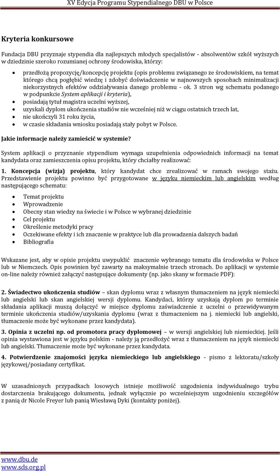 oddziaływania danego problemu - ok.