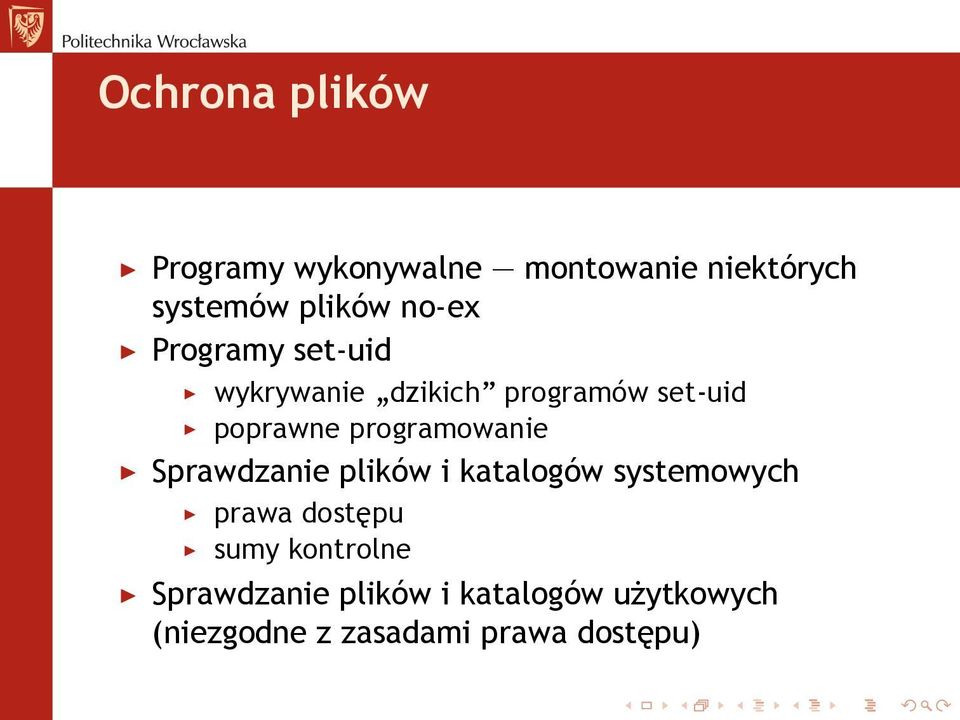 programowanie Sprawdzanie plików i katalogów systemowych prawa dostępu sumy