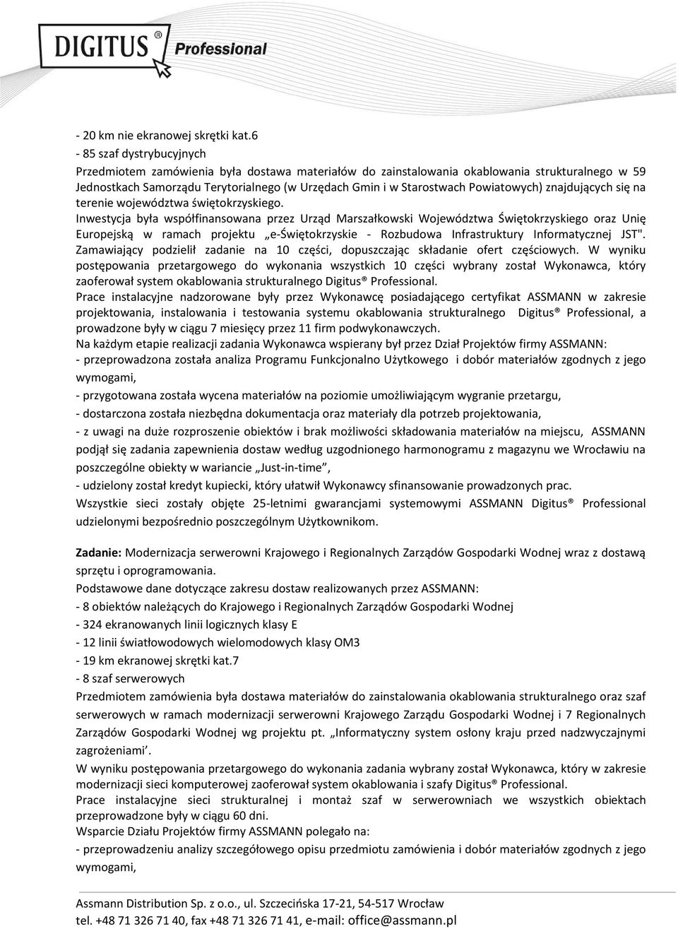 Powiatowych) znajdujących się na terenie województwa świętokrzyskiego.