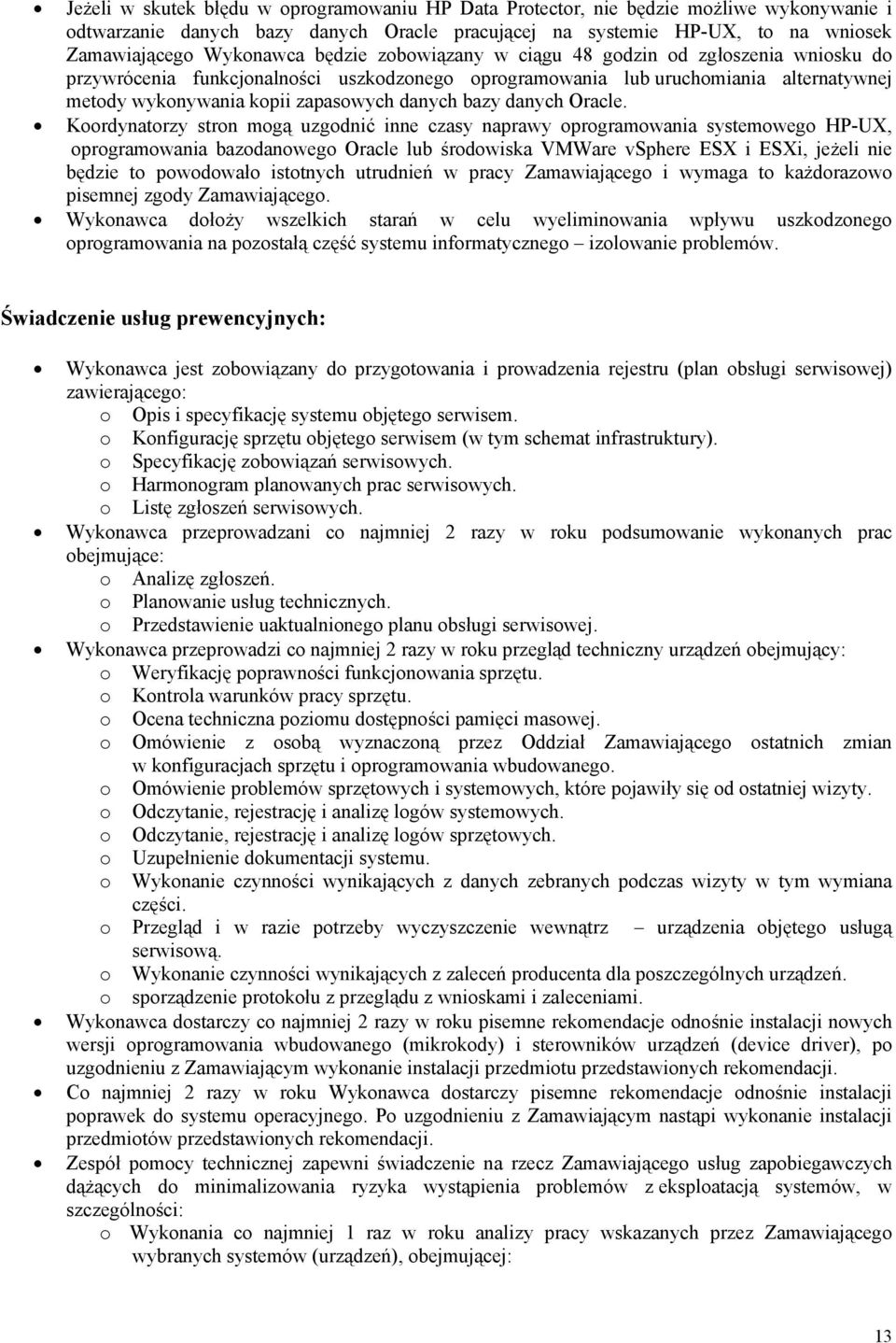 danych Oracle.