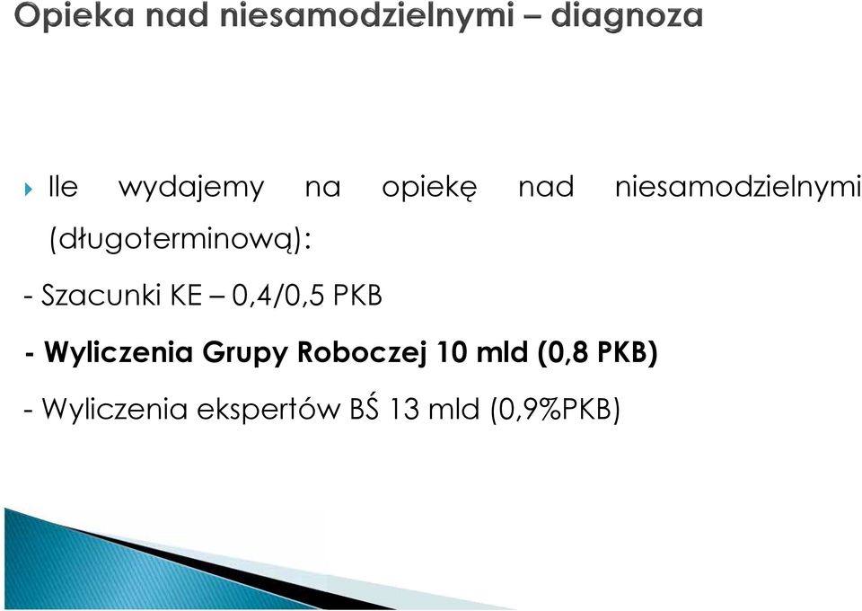 - Wyliczenia Grupy Roboczej 10 mld (0,8