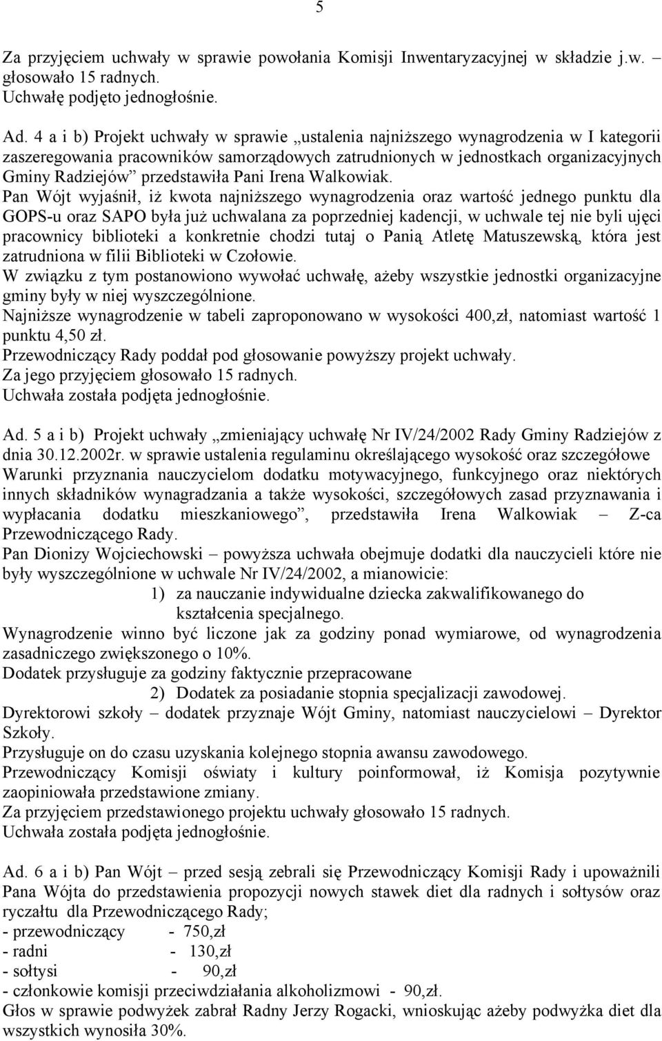 Pani Irena Walkowiak.