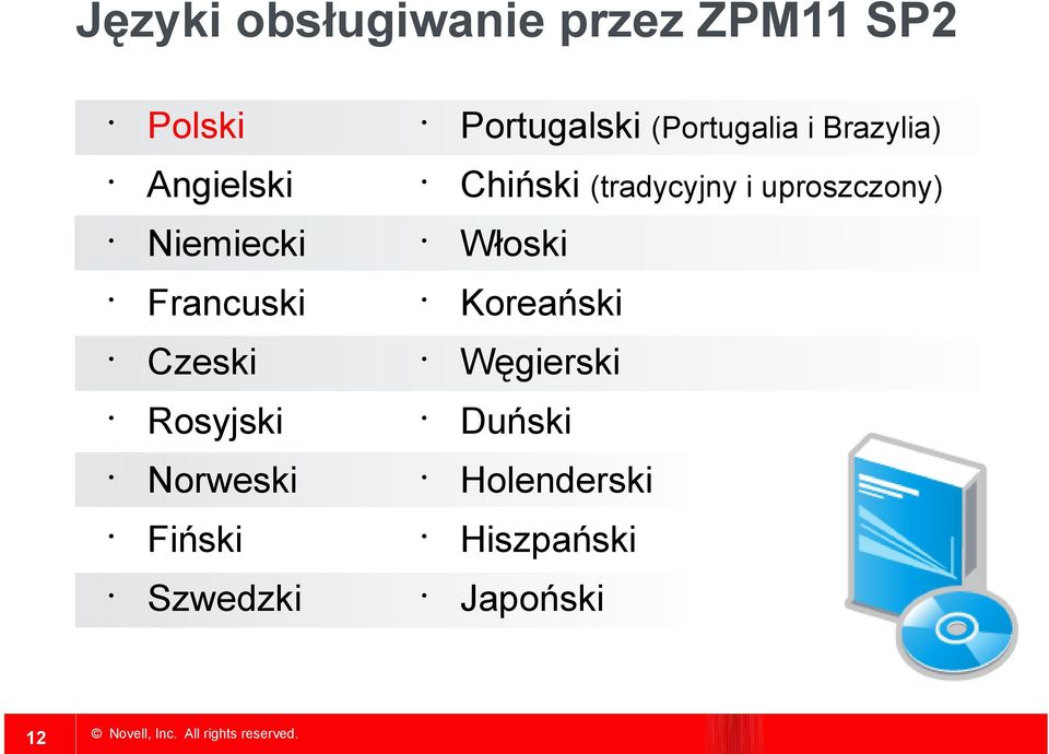 (Portugalia i Brazylia) Chiński (tradycyjny i uproszczony)