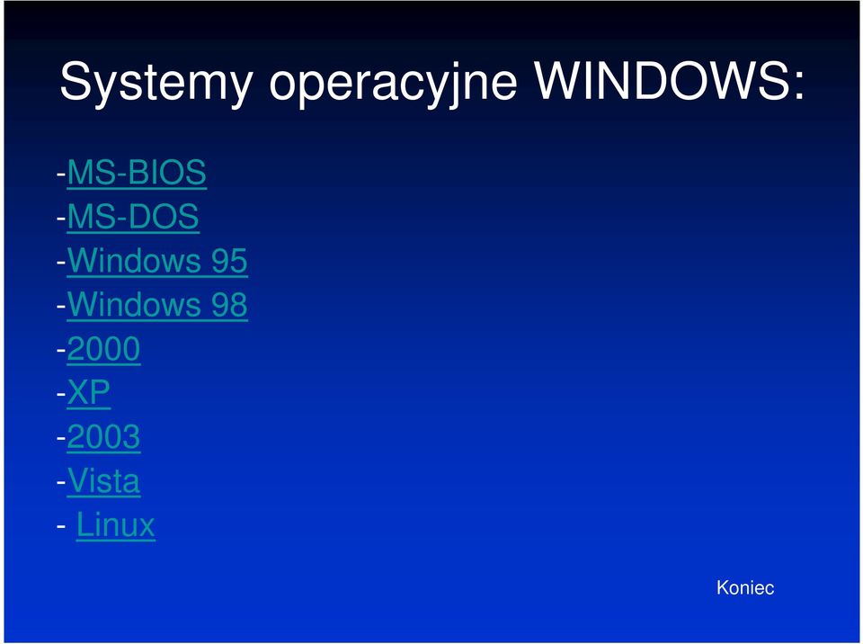 -Windows 95 -Windows