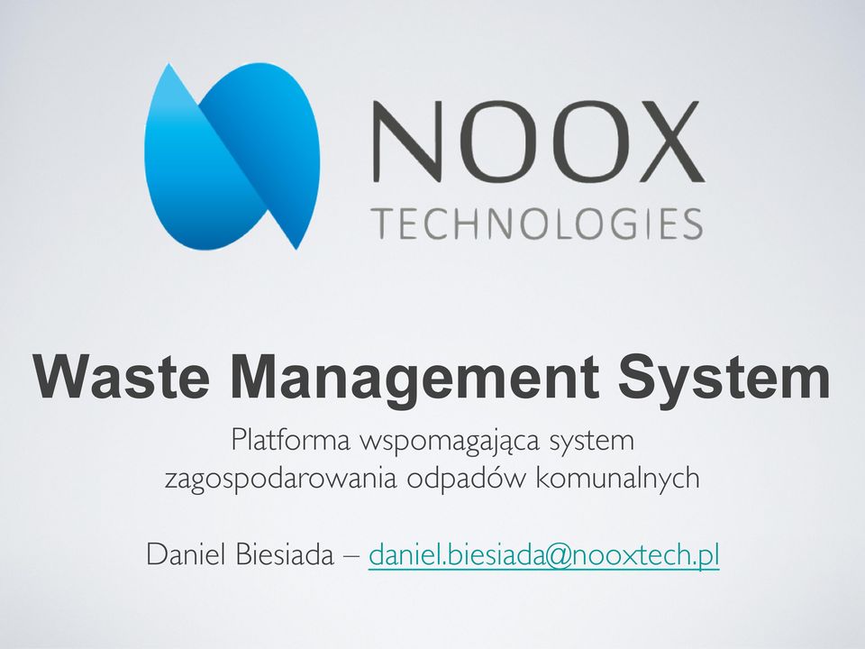zagospodarowania odpadów