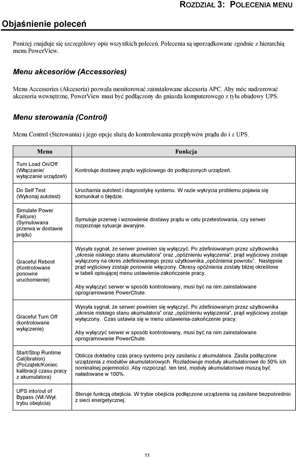 Aby móc nadzorować akcesoria wewnętrzne, PowerView musi być podłączony do gniazda komputerowego z tyłu obudowy UPS.