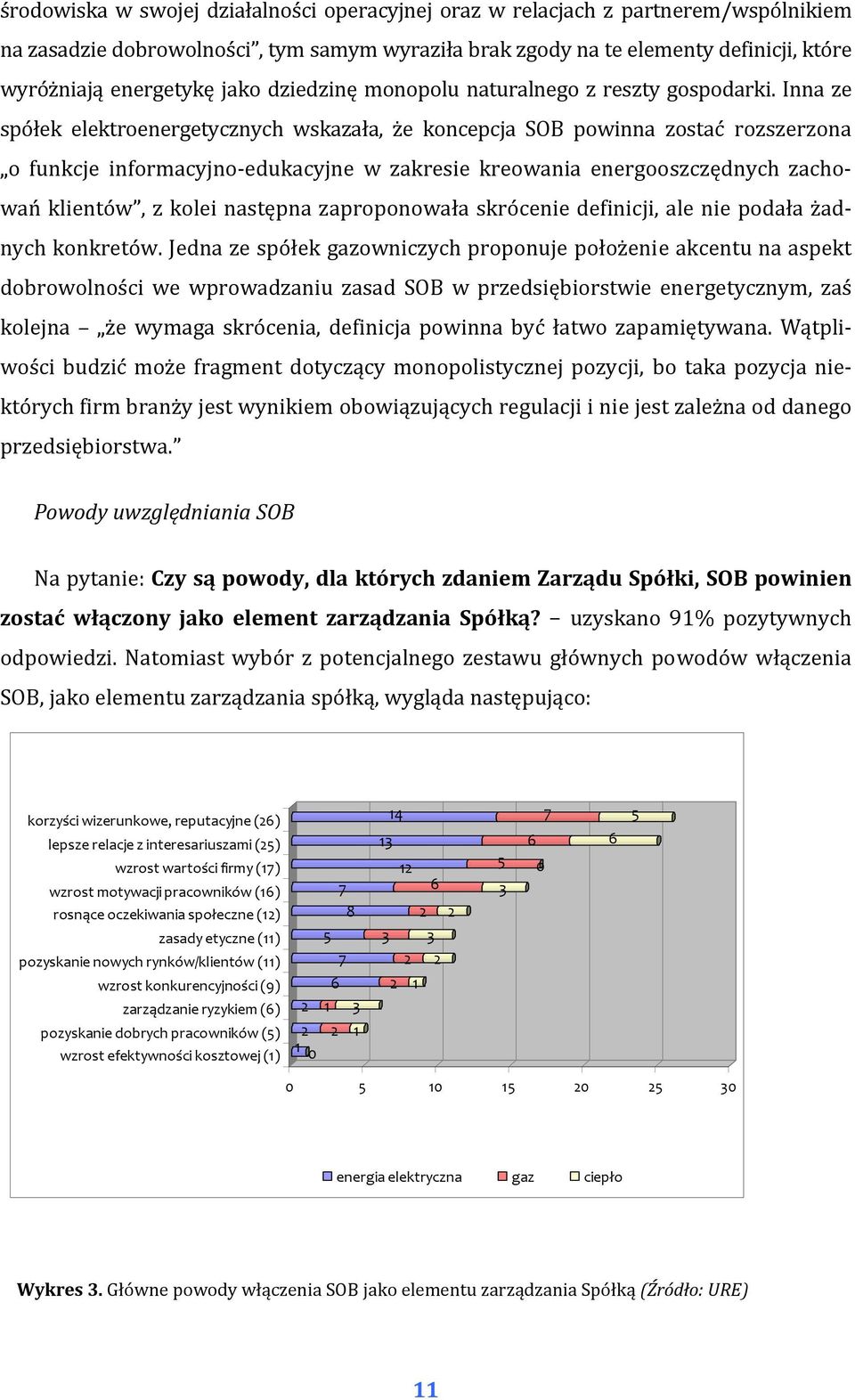 Inna ze spółek elektroenergetycznych wskazała, że koncepcja SOB powinna zostać rozszerzona o funkcje informacyjno edukacyjne w zakresie kreowania energooszczędnych zachowań klientów, z kolei następna