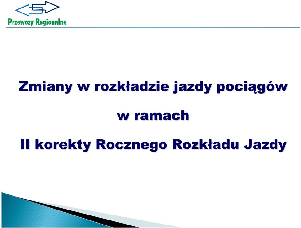 ramach II korekty