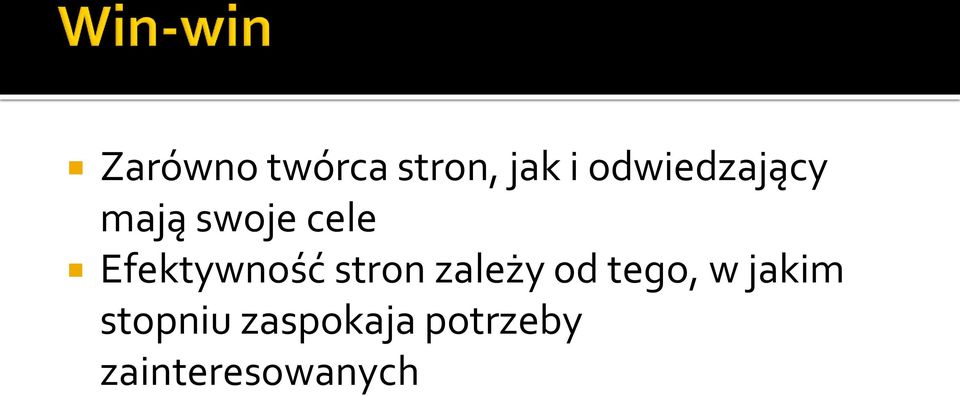 Efektywność stron zależy od tego, w